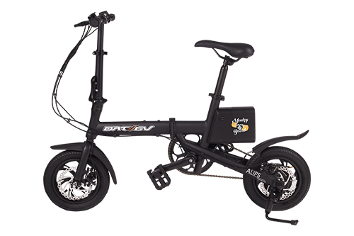 Bicicleta electrica pliabila neagra EV |